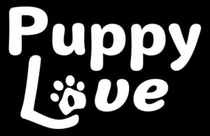 puppy love white logo