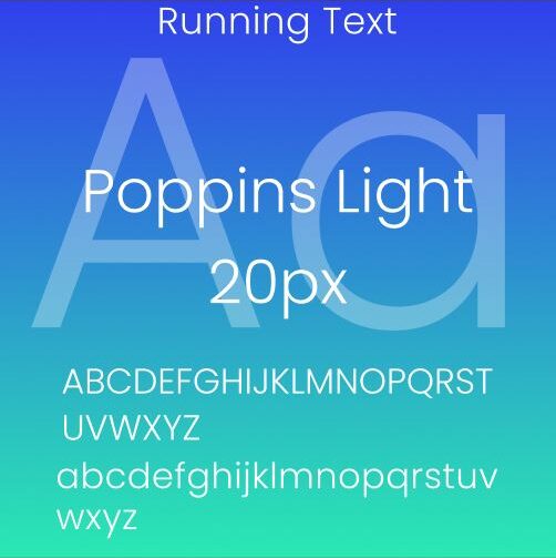 app running text pic