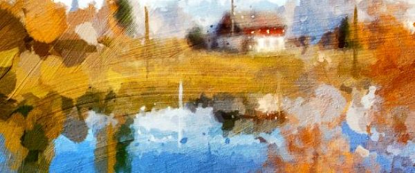 oil painting for card